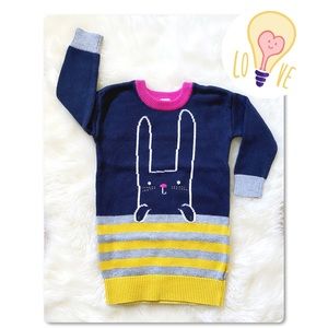 GAP Cute Bunny Sweater with Stripes 2T